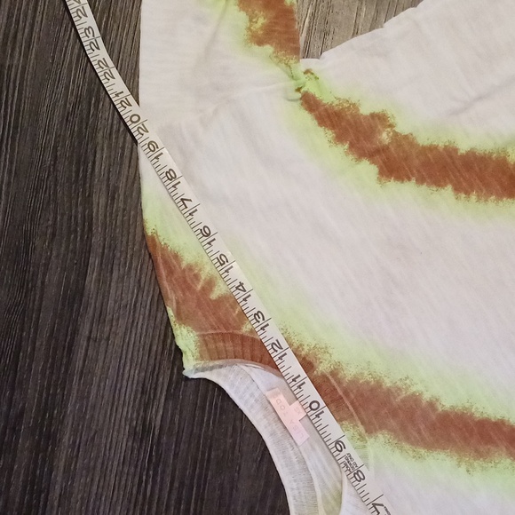 🔥🔥🔥Lisa Todd Psyched up tie dye stripe cotton sweater XS neon - Picture 6 of 12